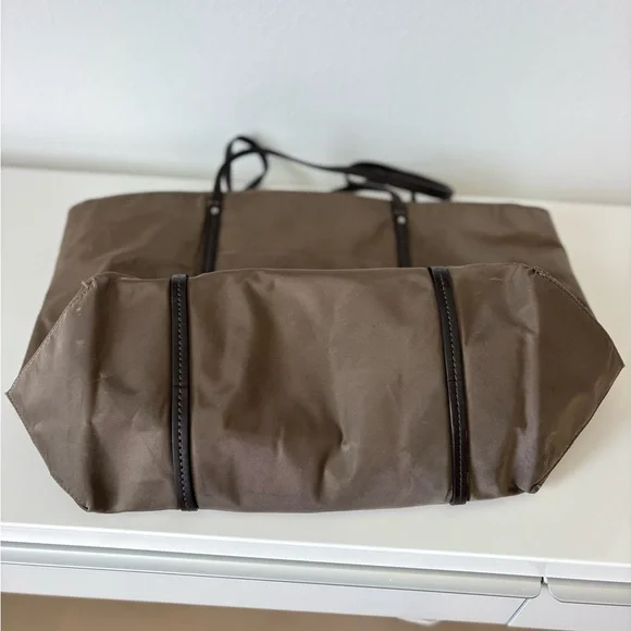 Tumi Dark Brown Nylon Shoulder Tote Bag - Picture 6 of 8